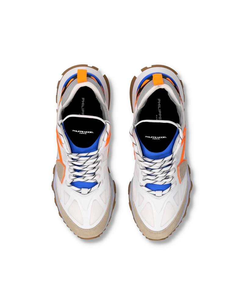 Sneakers Rocx Running Men, White Orange