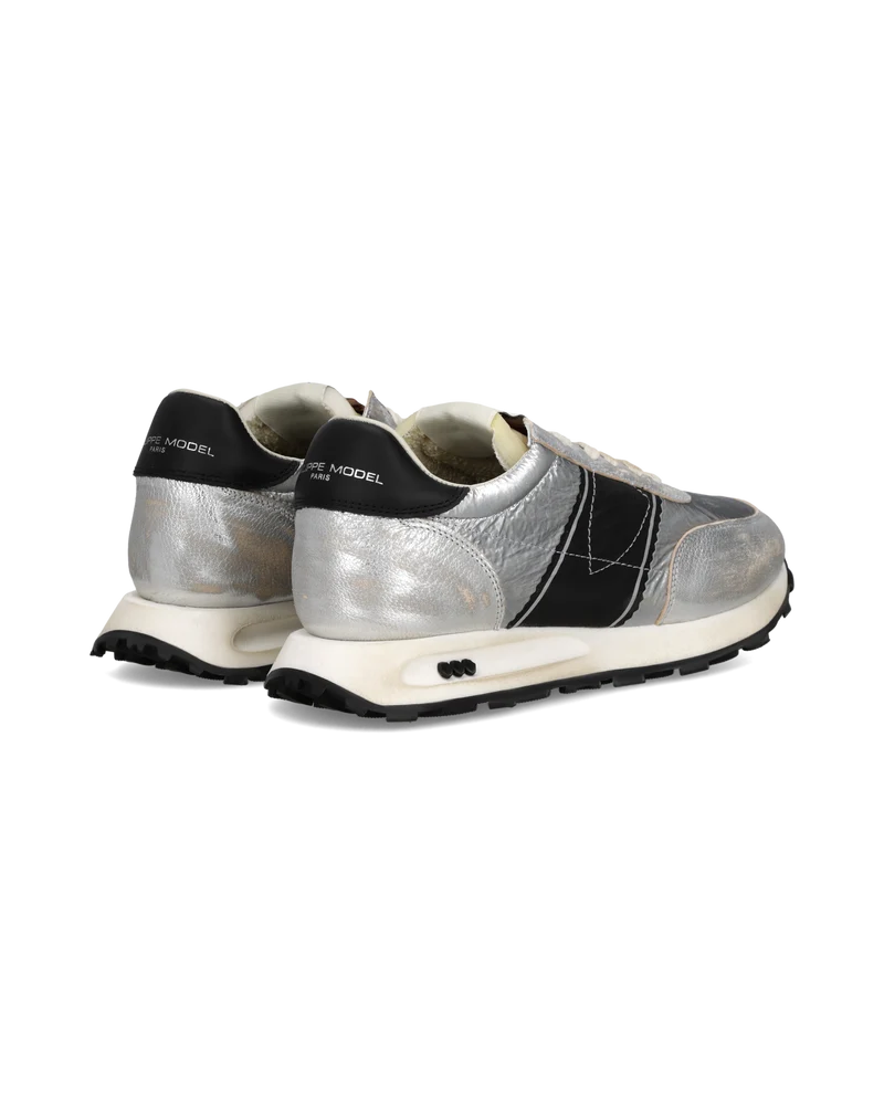 Sneakers Tour Running Men, Silver Black