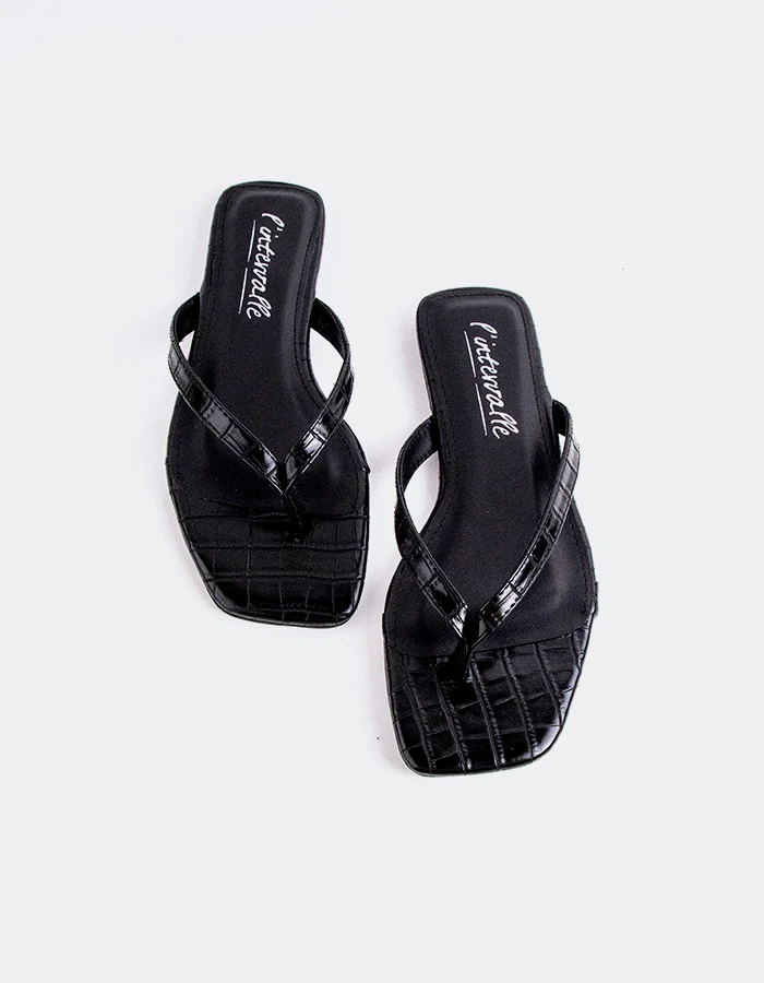 Crina Black Croco