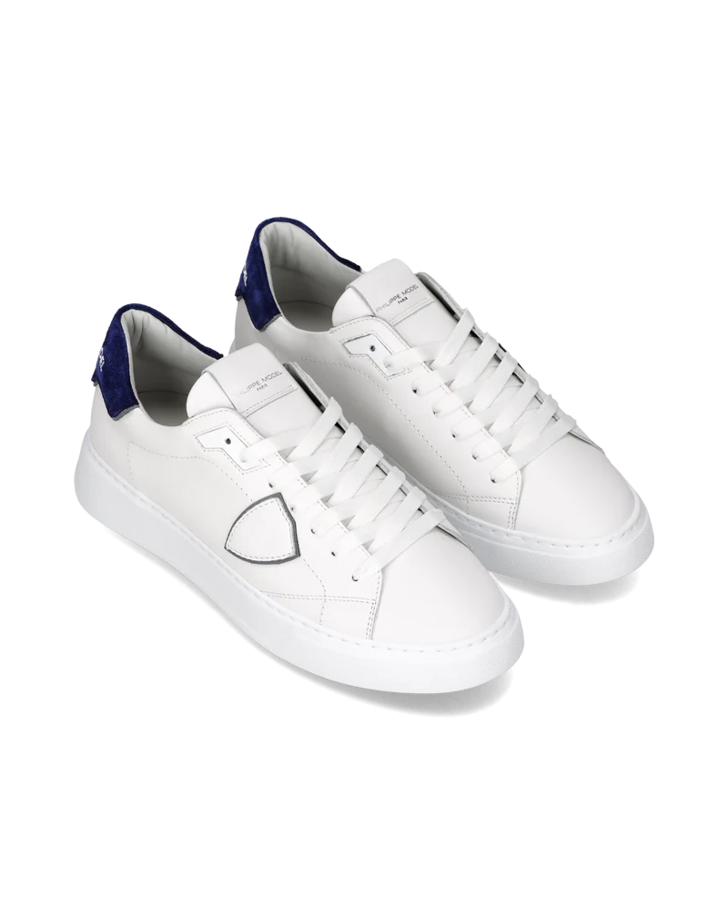 Sneakers Temple Tennis Men, White Blue