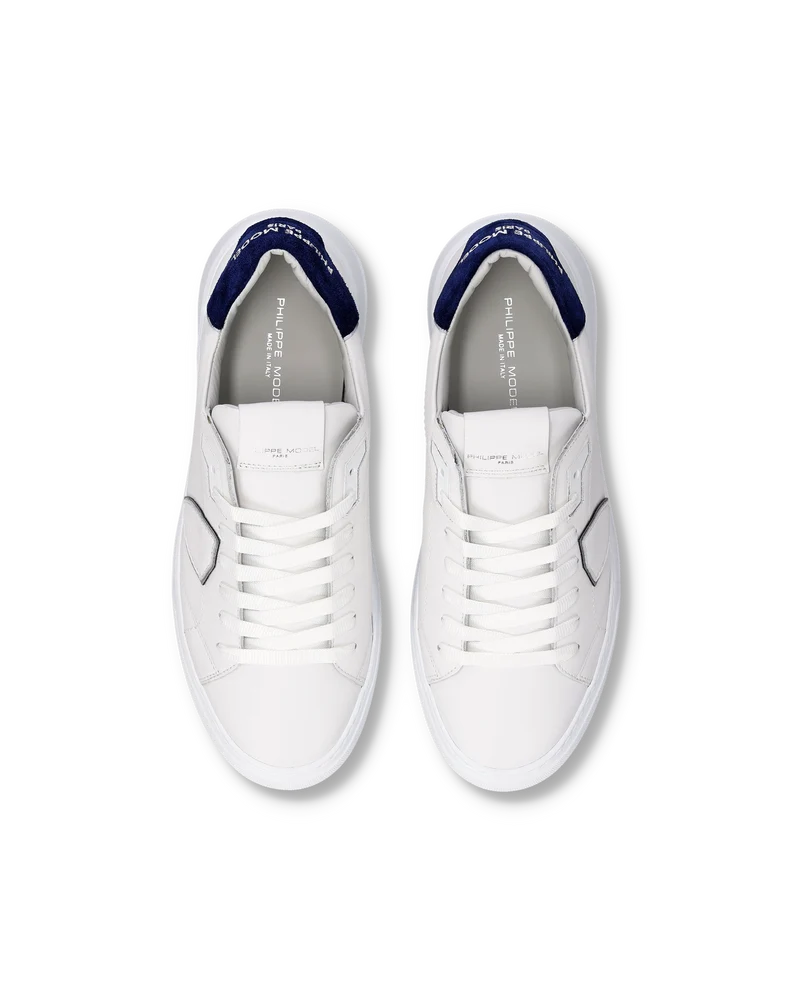 Sneakers Temple Tennis Men, White Blue