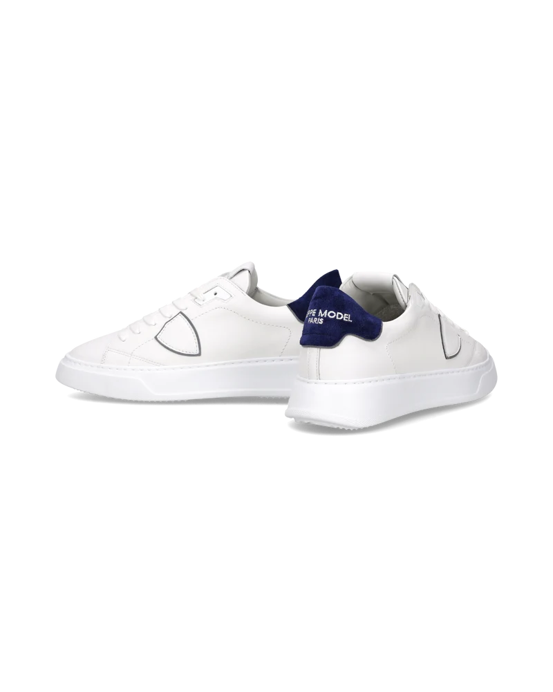 Sneakers Temple Tennis Men, White Blue