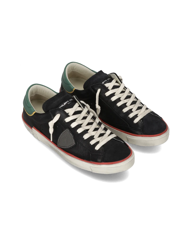 Sneakers Prsx Tennis Men, Black Bottle Green