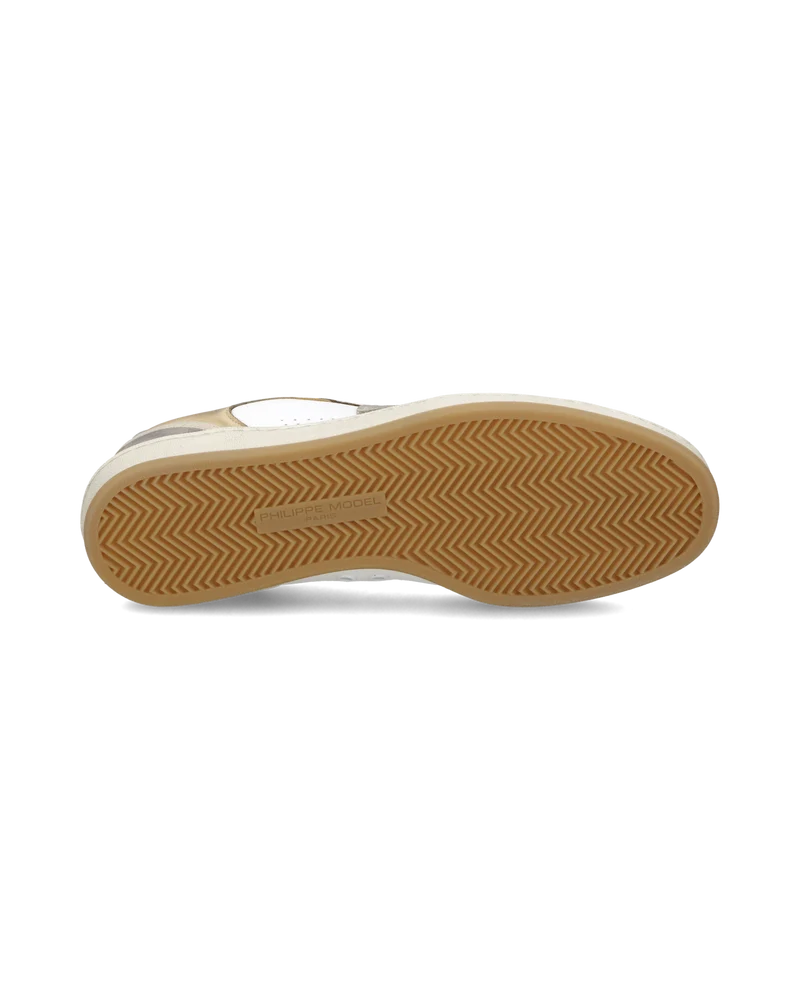 Sneakers Pgal Men, White Beige