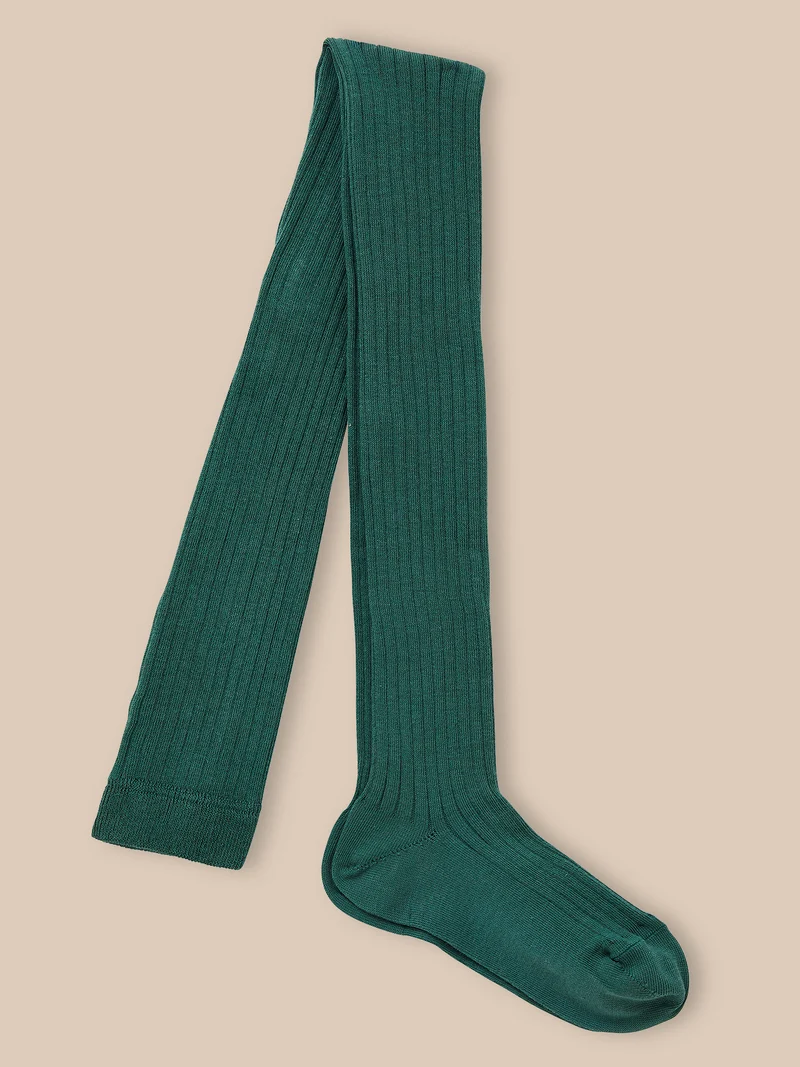 Collants à côtes fille