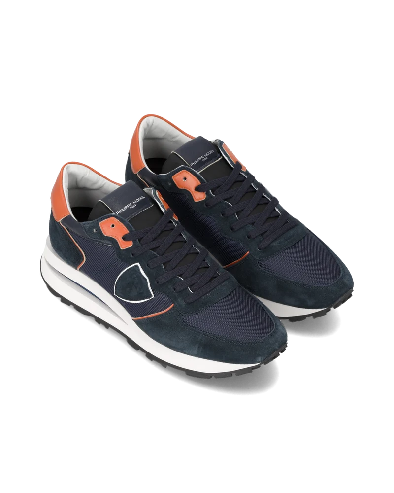 Sneakers Tropez Haute Running Men, Blue Orange