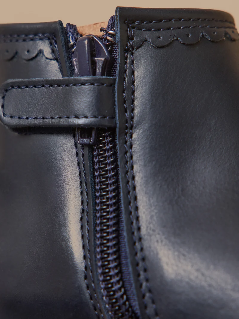 Boots cuir fille