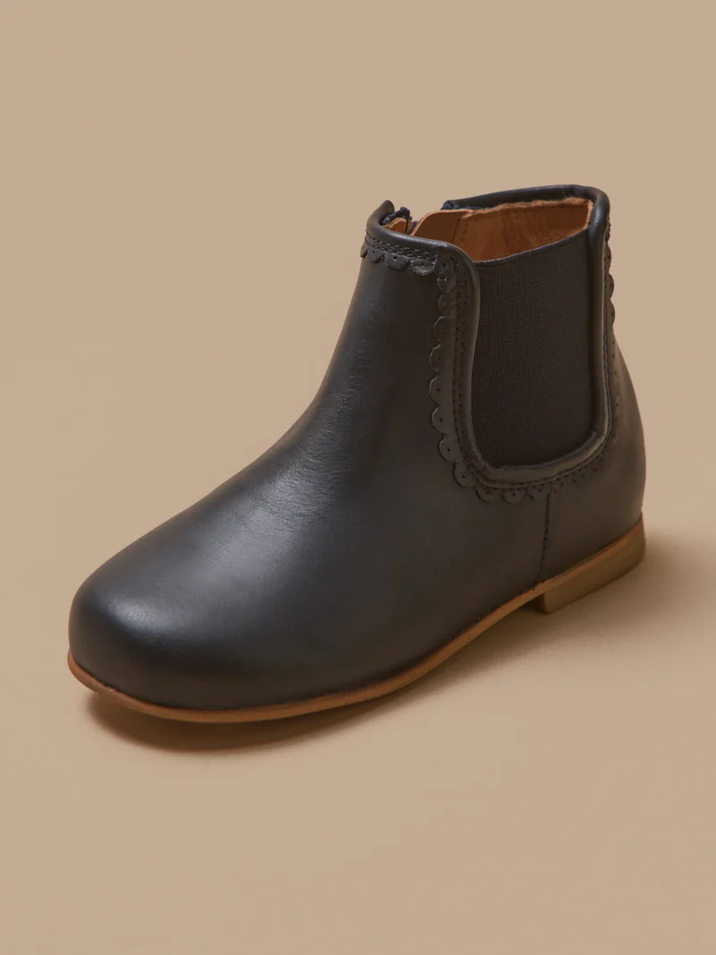 Boots cuir fille