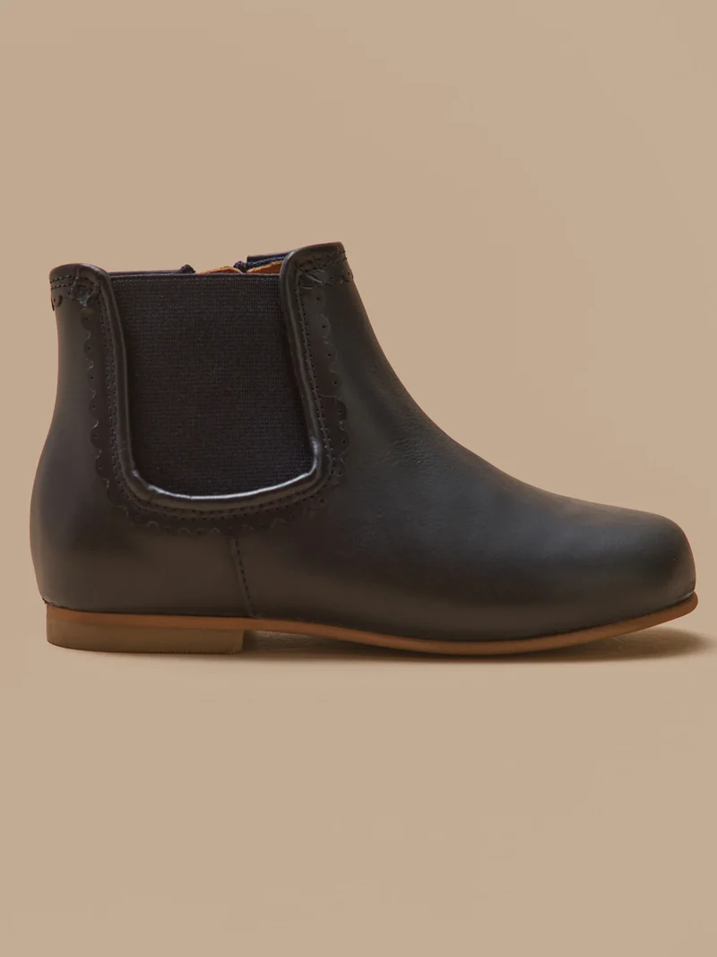 Boots cuir fille