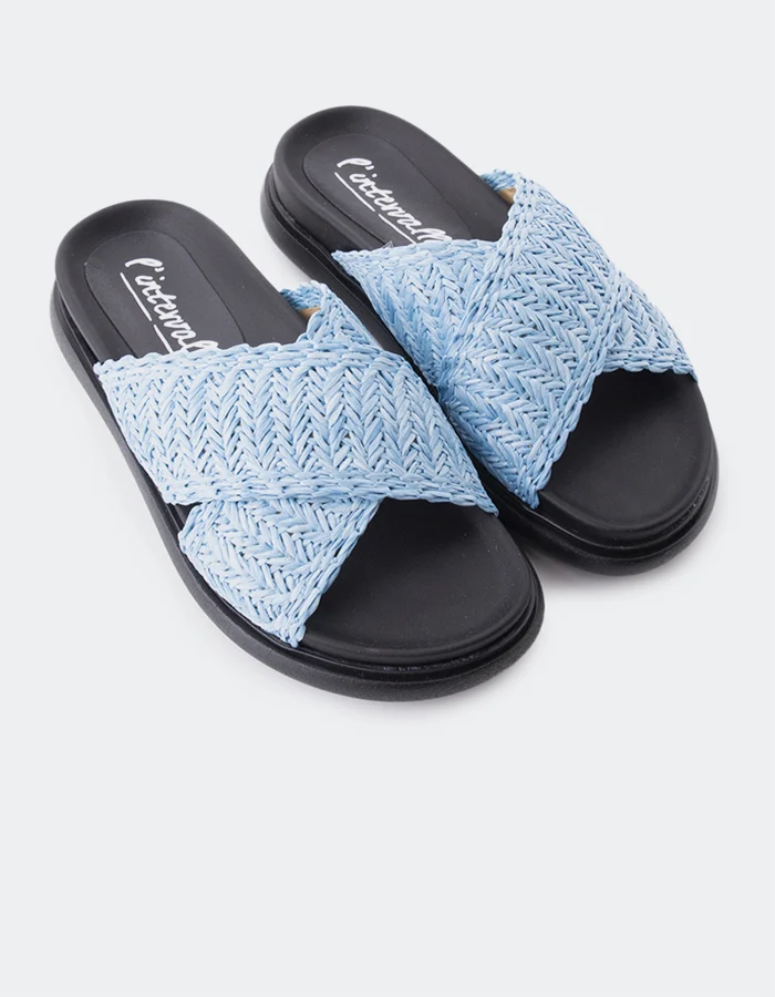 Tuva Turquoise Raffia