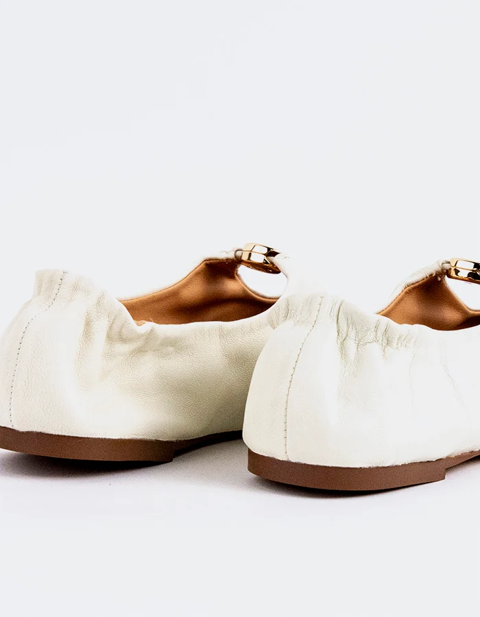 Lucette Cream Leather