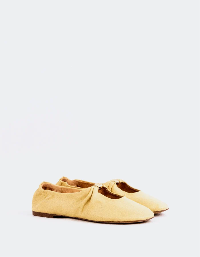 Lucette Yellow Leather