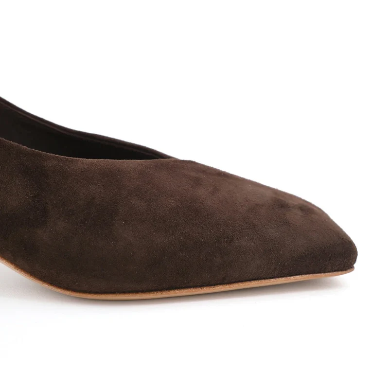 DORLA MARRON SUEDE