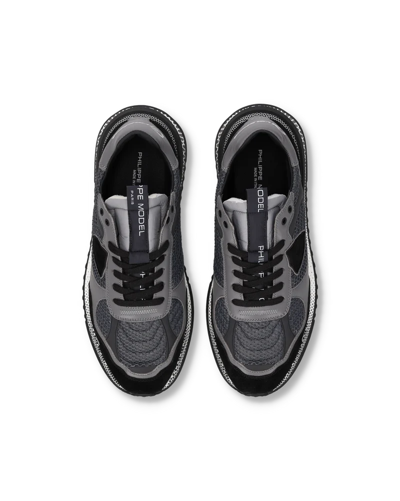 Sneakers Olympique Running Men, Black Grey
