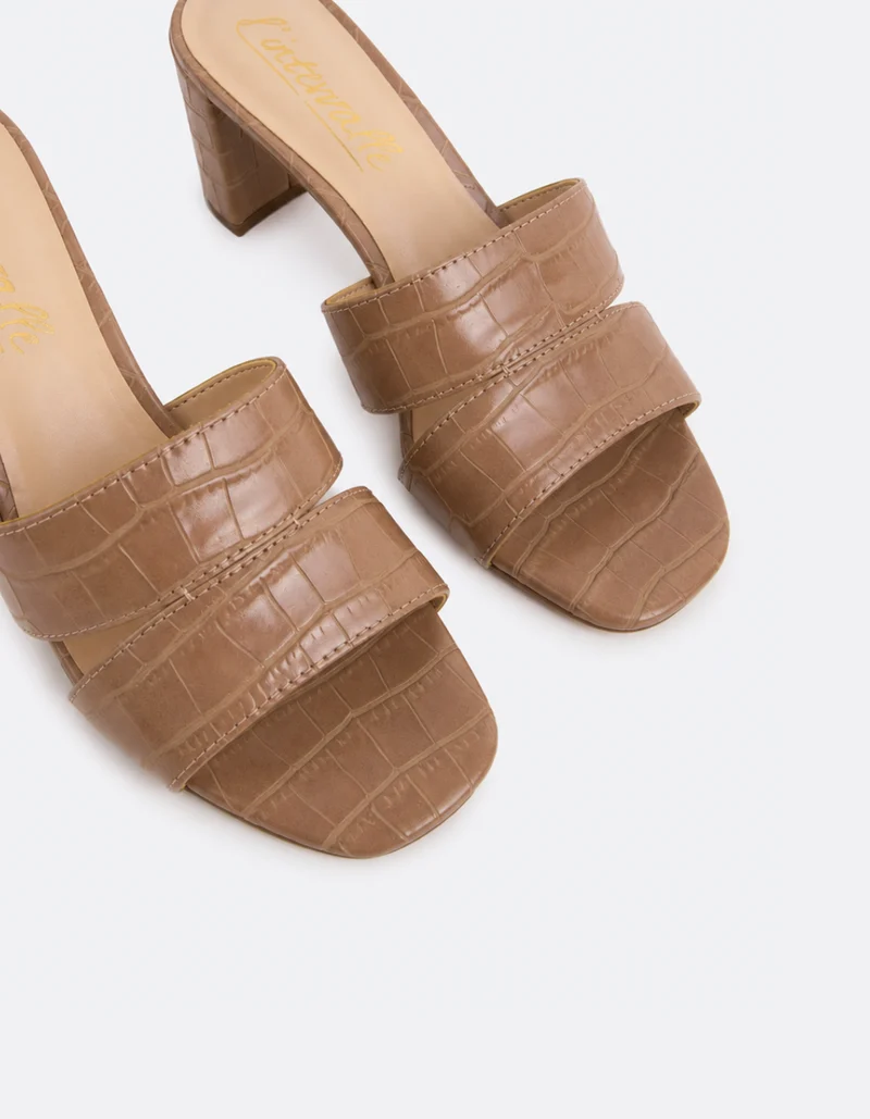 Selina Nude Croco