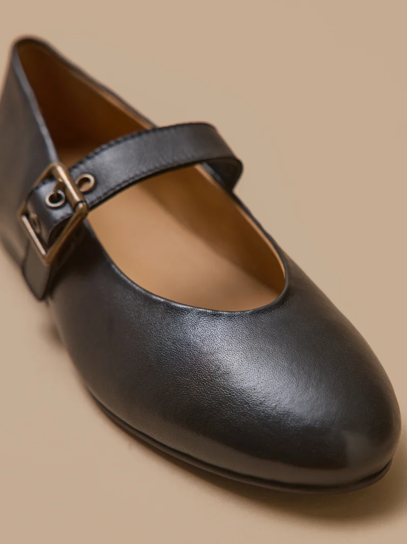 Ballerines à bride cuir femme