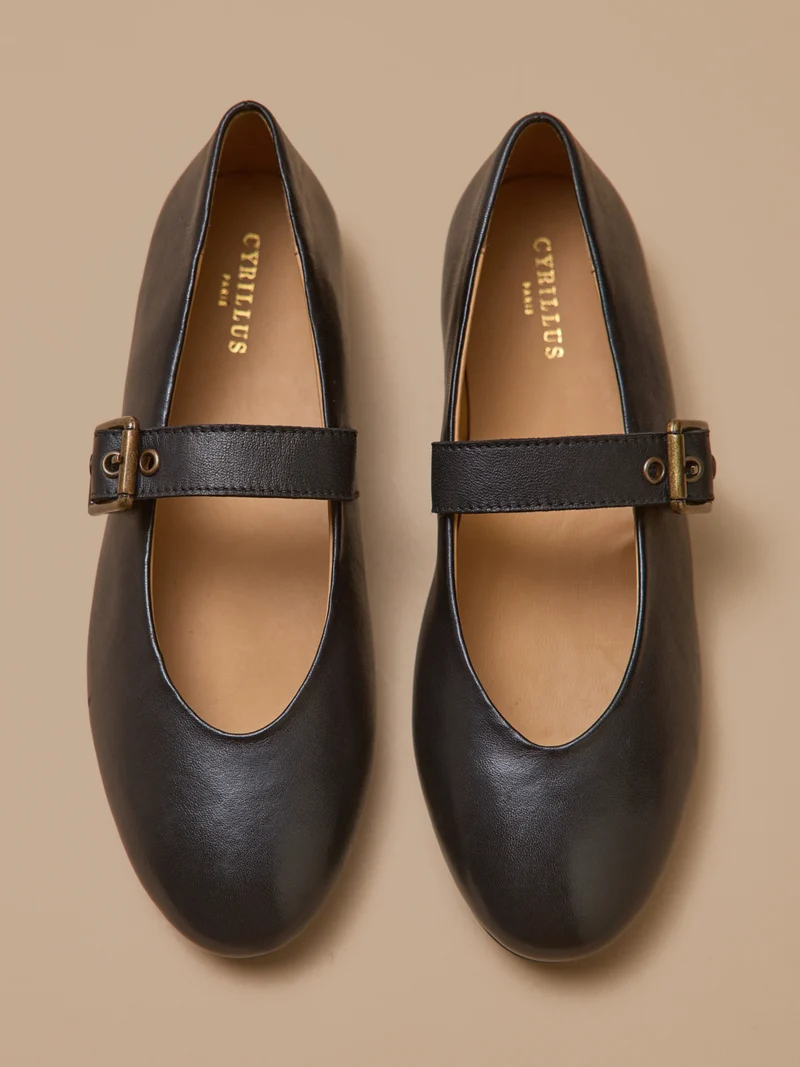 Ballerines à bride cuir femme