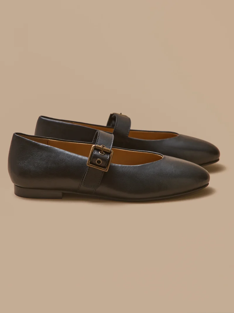 Ballerines à bride cuir femme