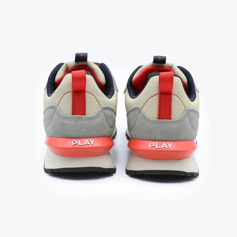 Sneakers Appolo bleu marine gris et rouge