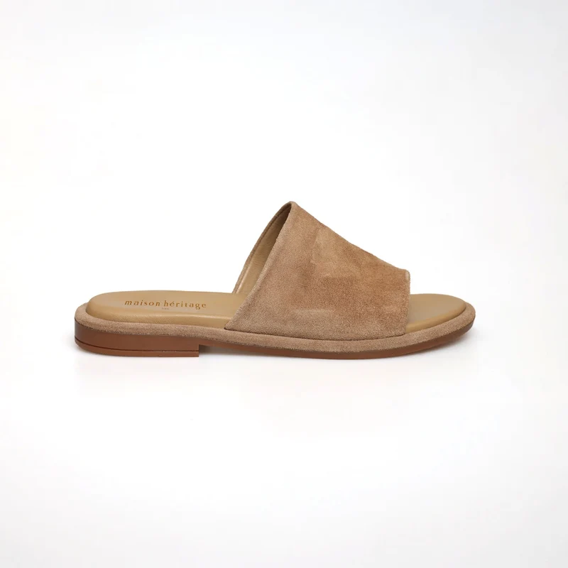 MACARIA BEIGE SUEDE