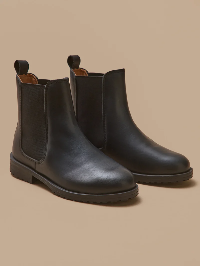 Boots chelsea cuir fille