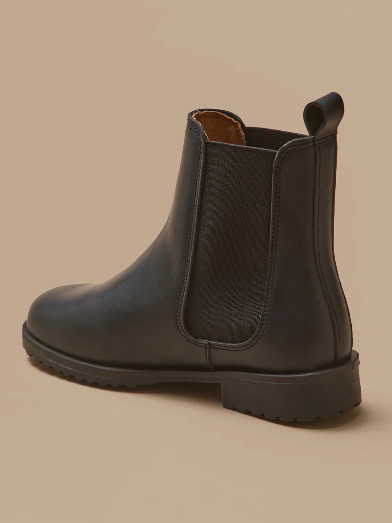 Boots chelsea cuir fille