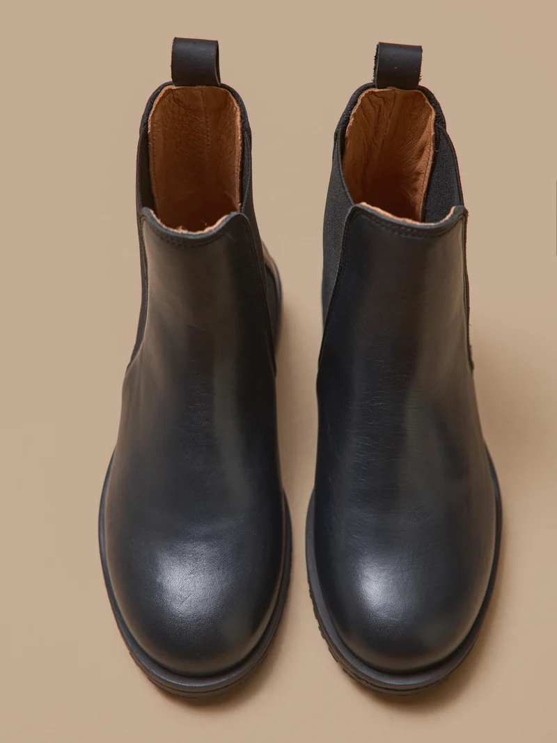 Boots chelsea cuir fille