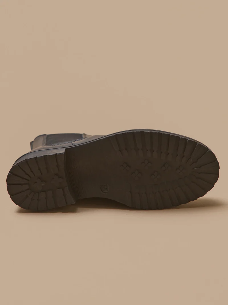 Boots chelsea cuir fille