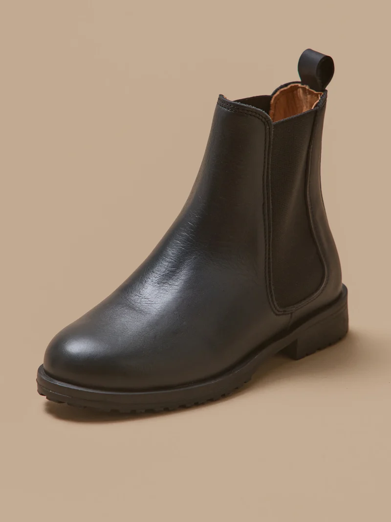 Boots chelsea cuir fille
