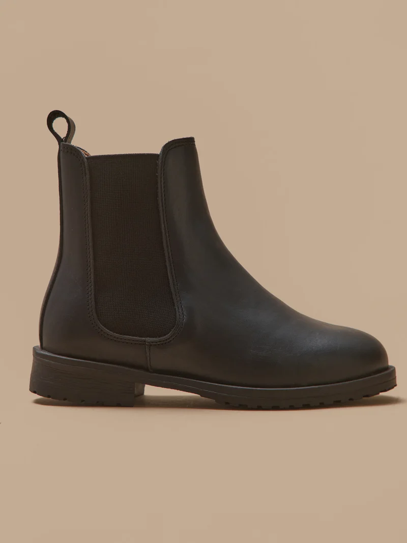 Boots chelsea cuir fille