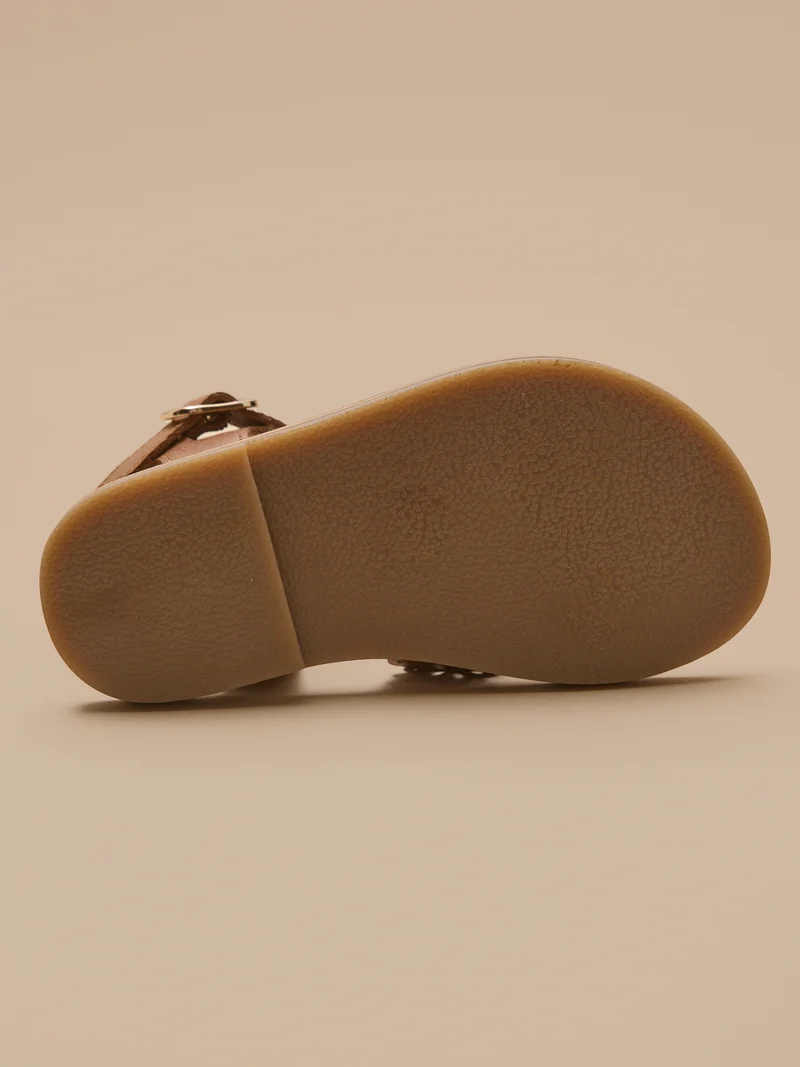 Sandales perforées Fille en cuir