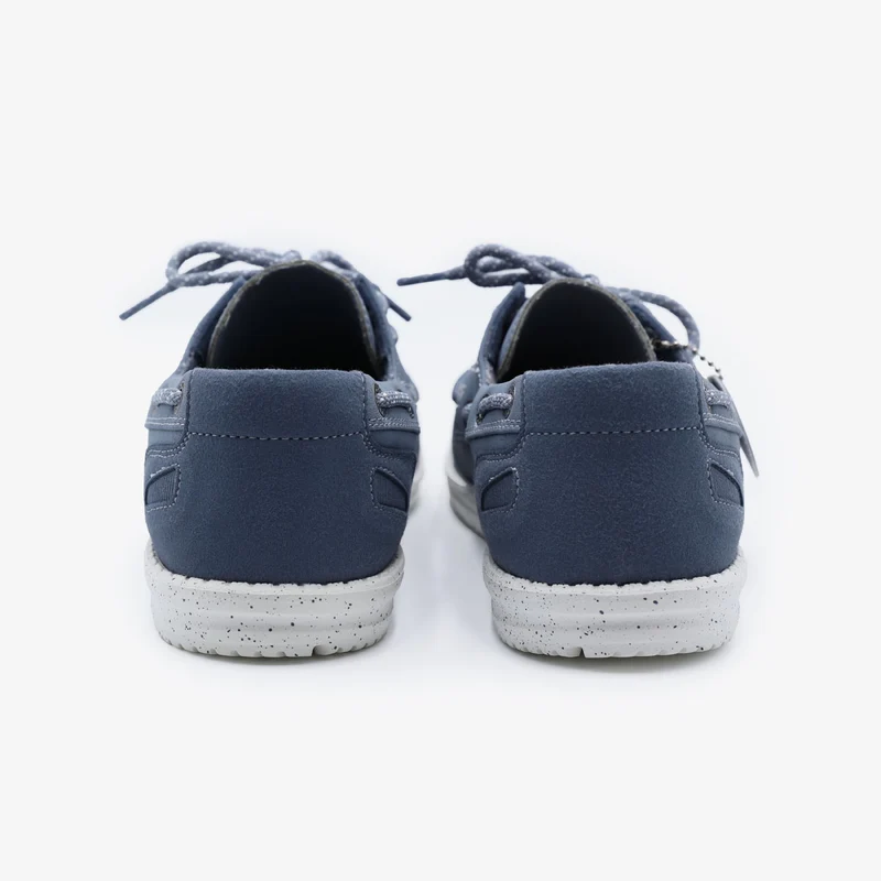 Chaussures bateau Socoa bleu jean en nubuck