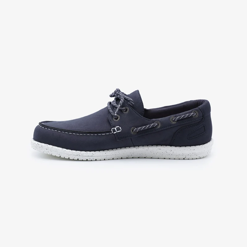 Chaussures bateau Socoa bleu marine en nubuck