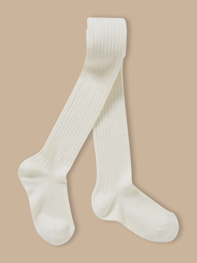 Collants à côtes fille