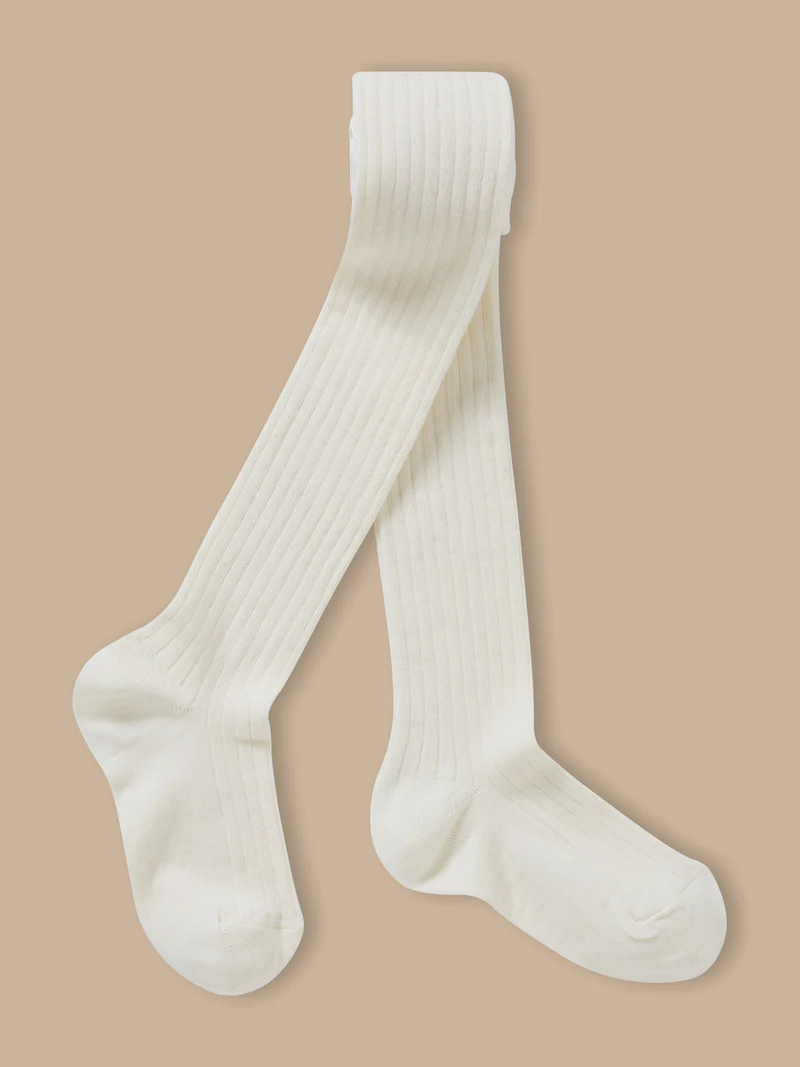 Collants à côtes fille