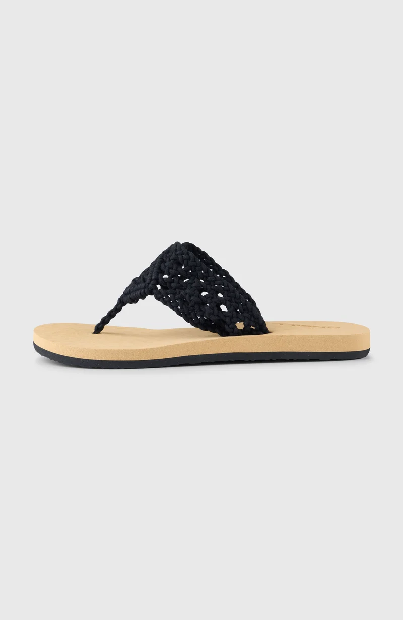 Tongs Ditsy Crochet | Black Out