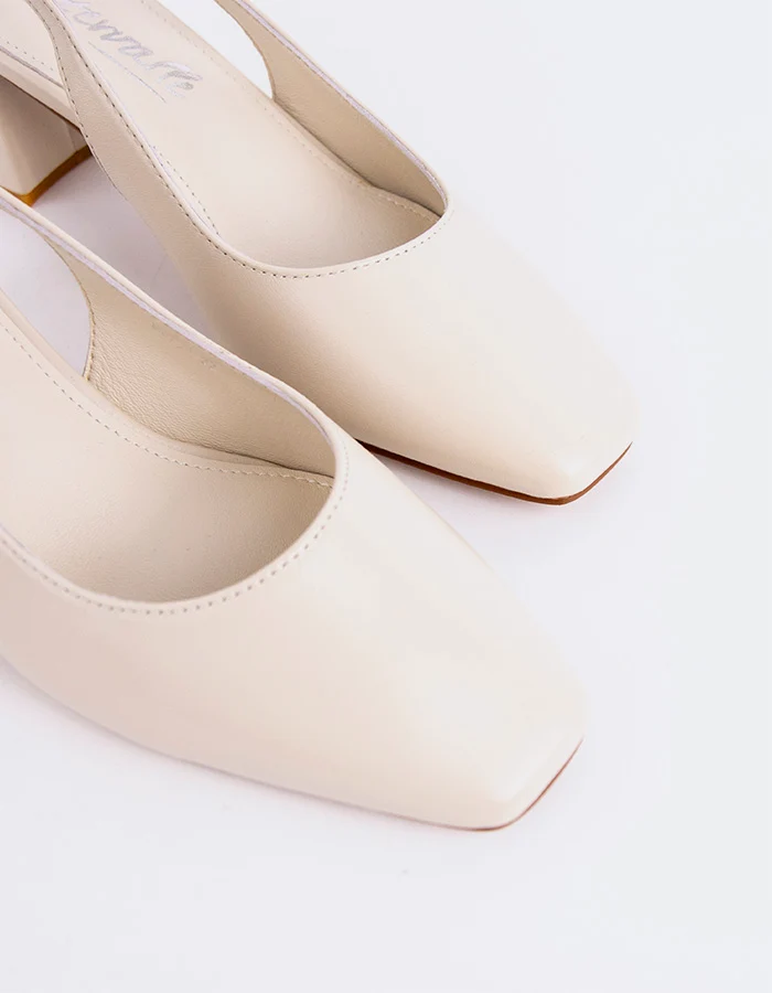 Meryl Off White Leather