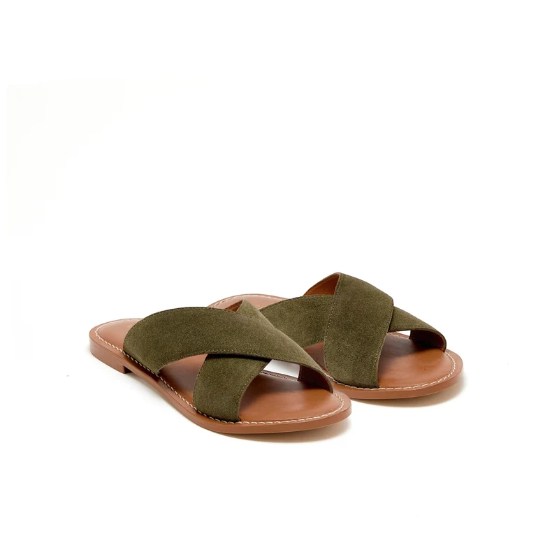 SERINGATIE KAKI SUEDE
