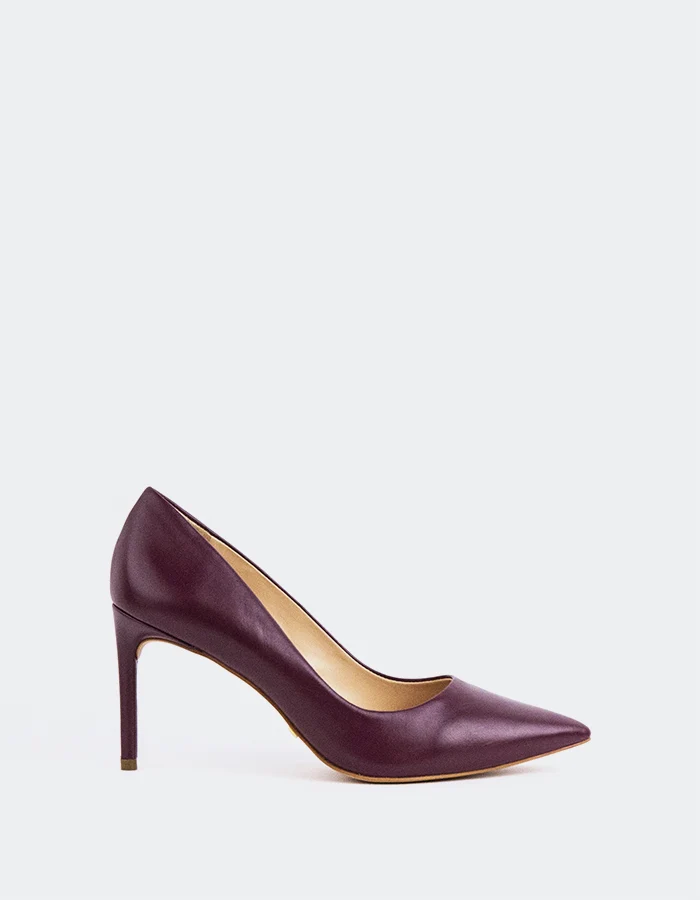 Zinnia Burgundy Leather