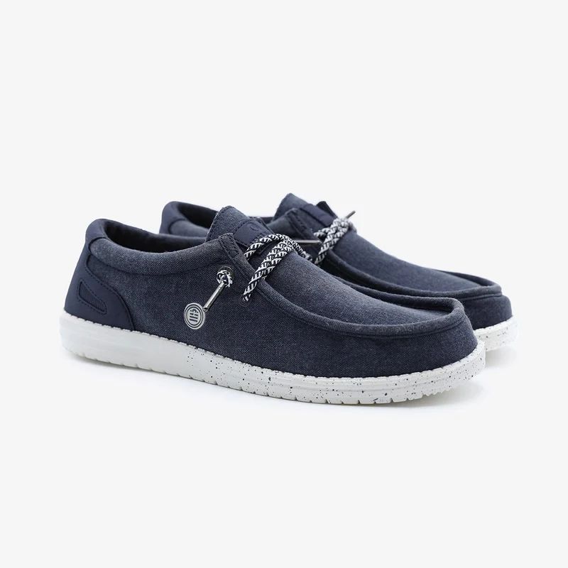 Chaussures bateau Saint-Jean bleu marine