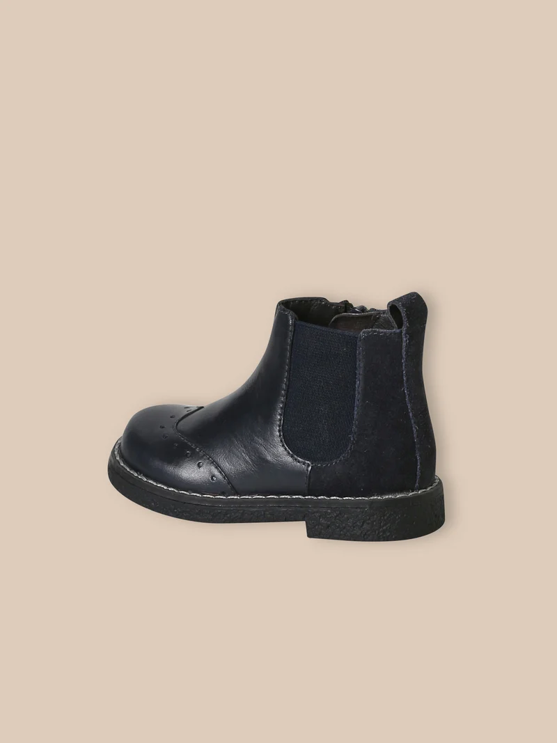 Boots Chelsea bébé en cuir
