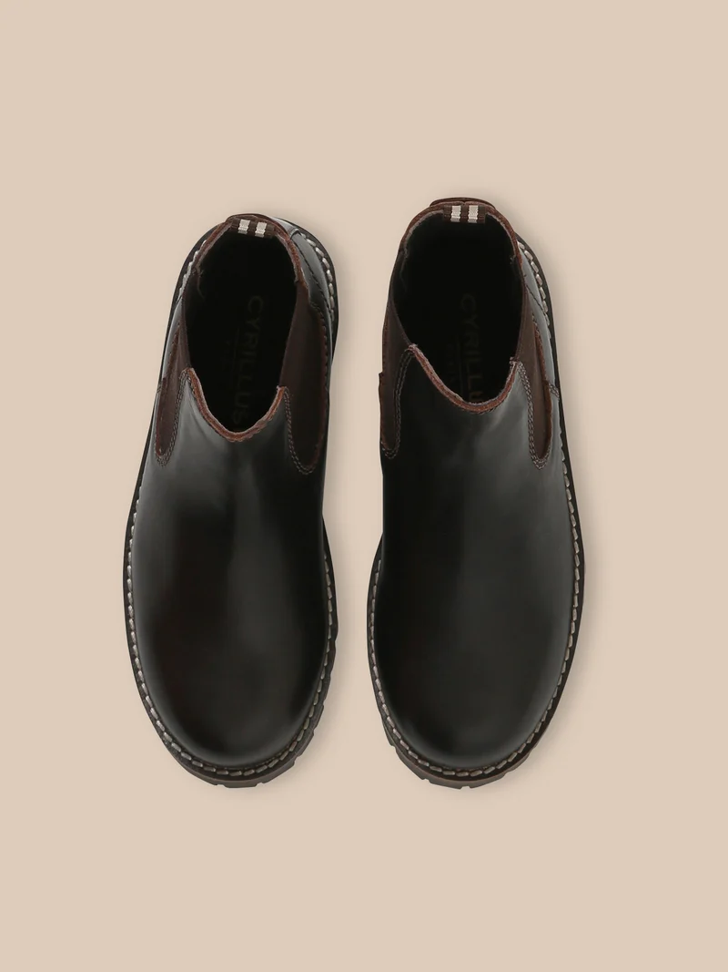 Boots chelsea en cuir garçon