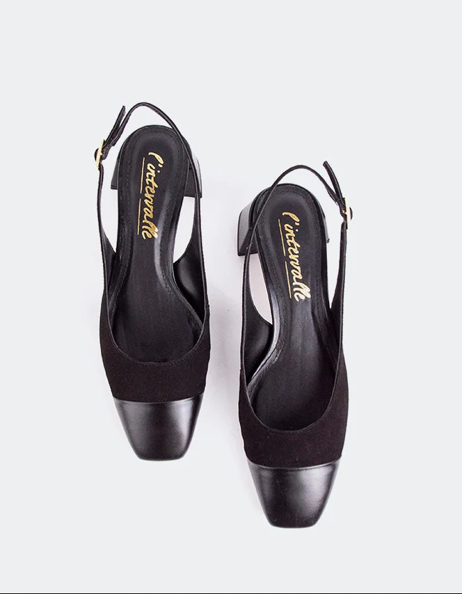 Marieliz Black Suede