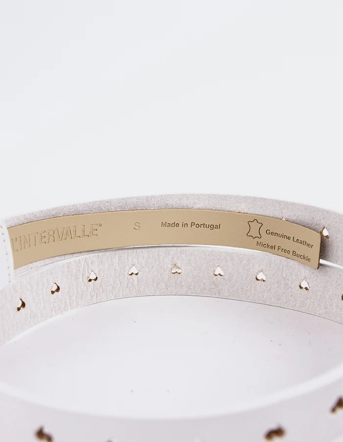 Belwyn Off White Leather