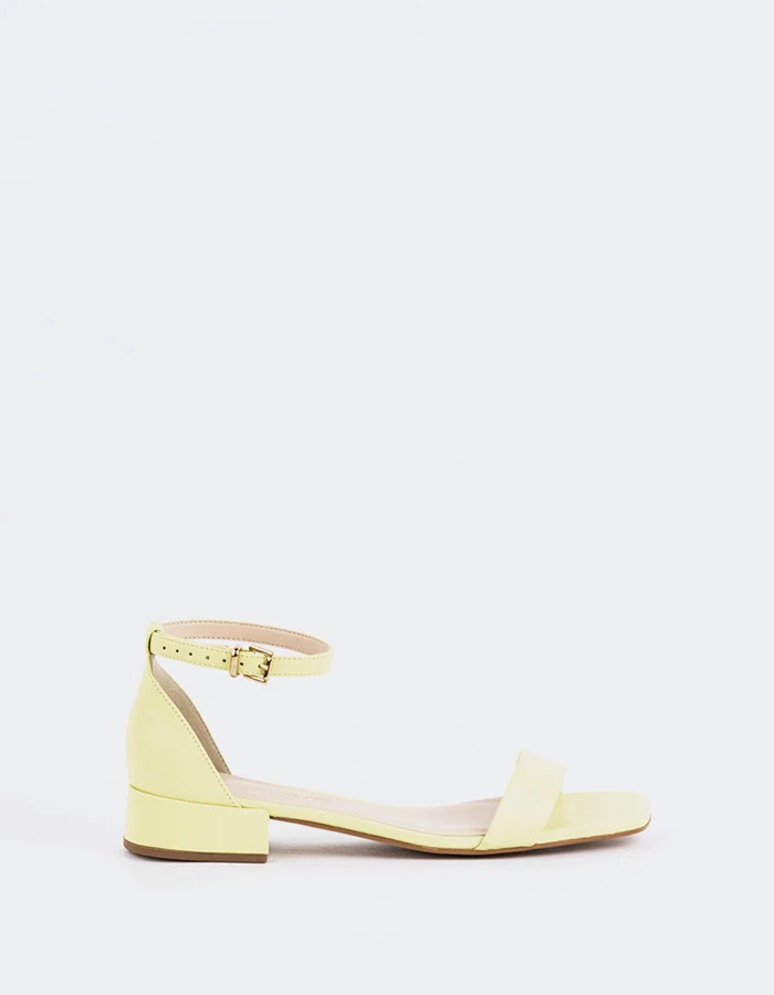 Yanna Light Yellow Leather