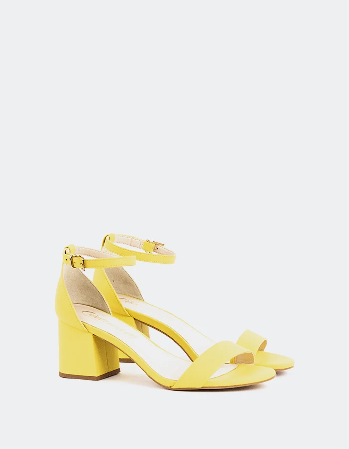 Karissa Yellow Leather