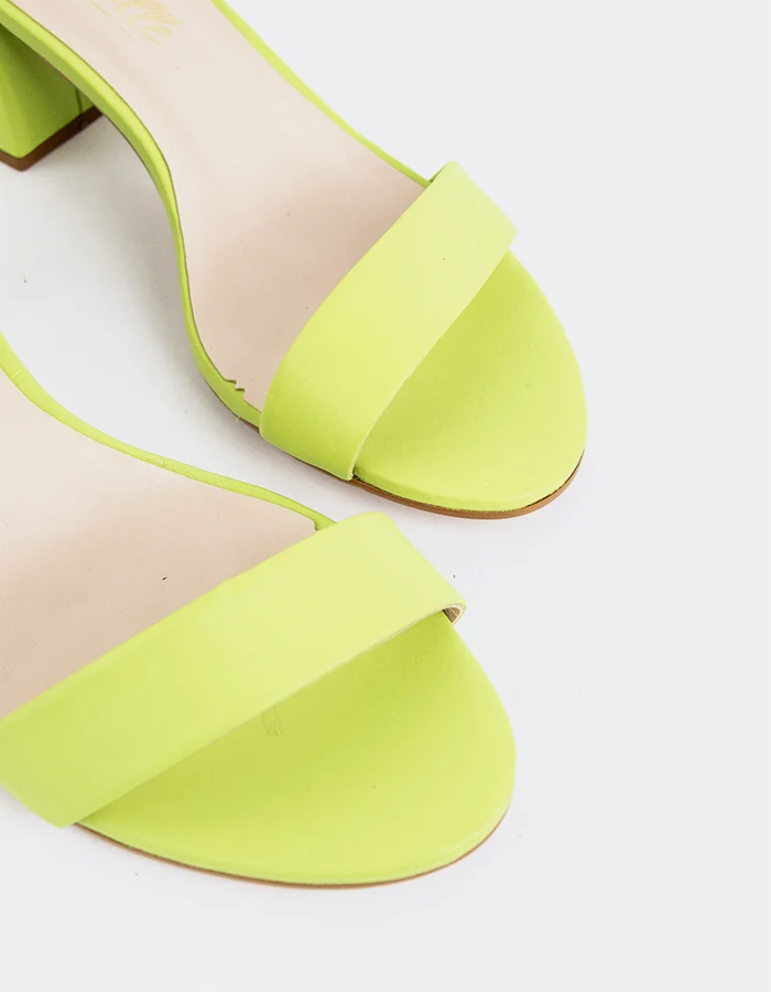 Karissa Apple Green Leather
