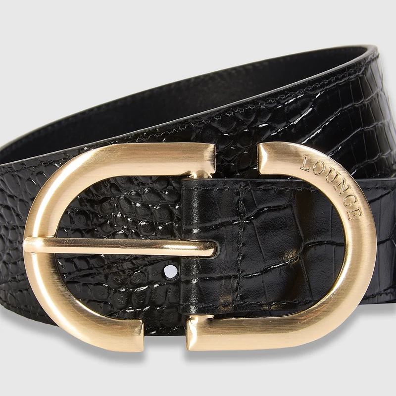 Ceinture à boucle - Noir