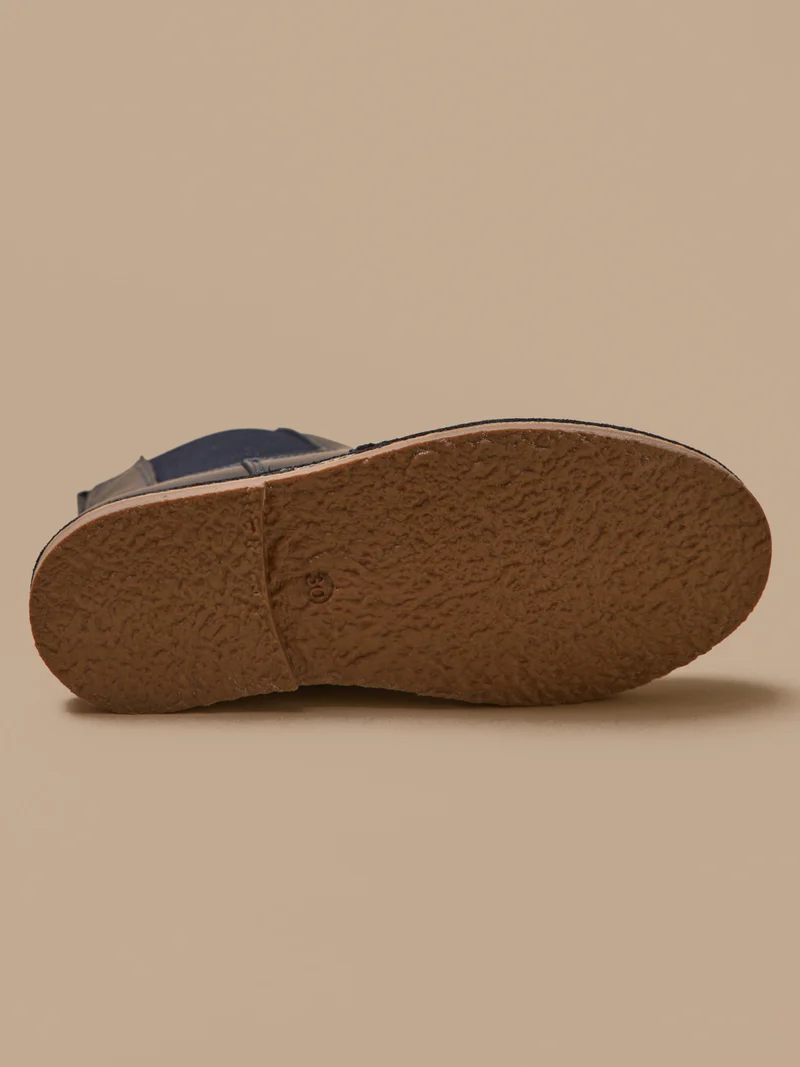 Boots bout fleuri Fille en cuir