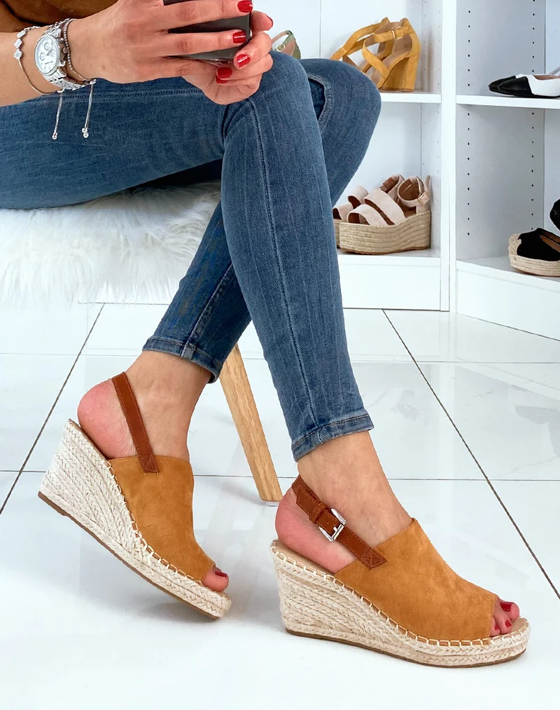 Mules camel ouvertes